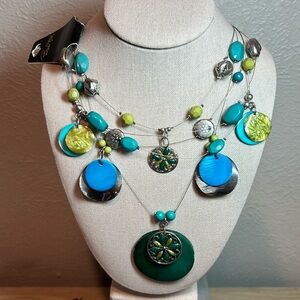 NWT Birch Hill Multi-strand Necklace with genuine Shell
